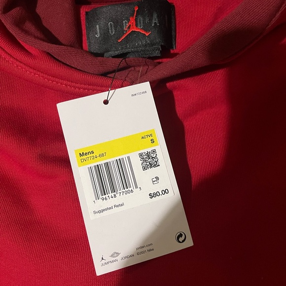 Jordan Other - Jordan red hoodies for men-Size :Small